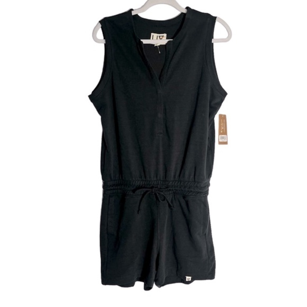 LIV OUTDOOR NWT Black Comfy Romper Size Large
